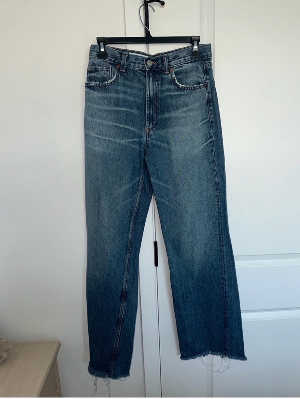 Zara Women’s Medium Blue Straight Leg Jeans | Size 28 | US 6 | 29 inch inseam